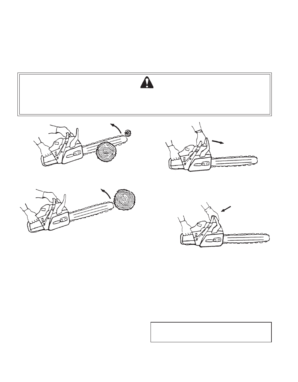 Correct use of chain brake | Echo CS-305 User Manual | Page 26 / 28