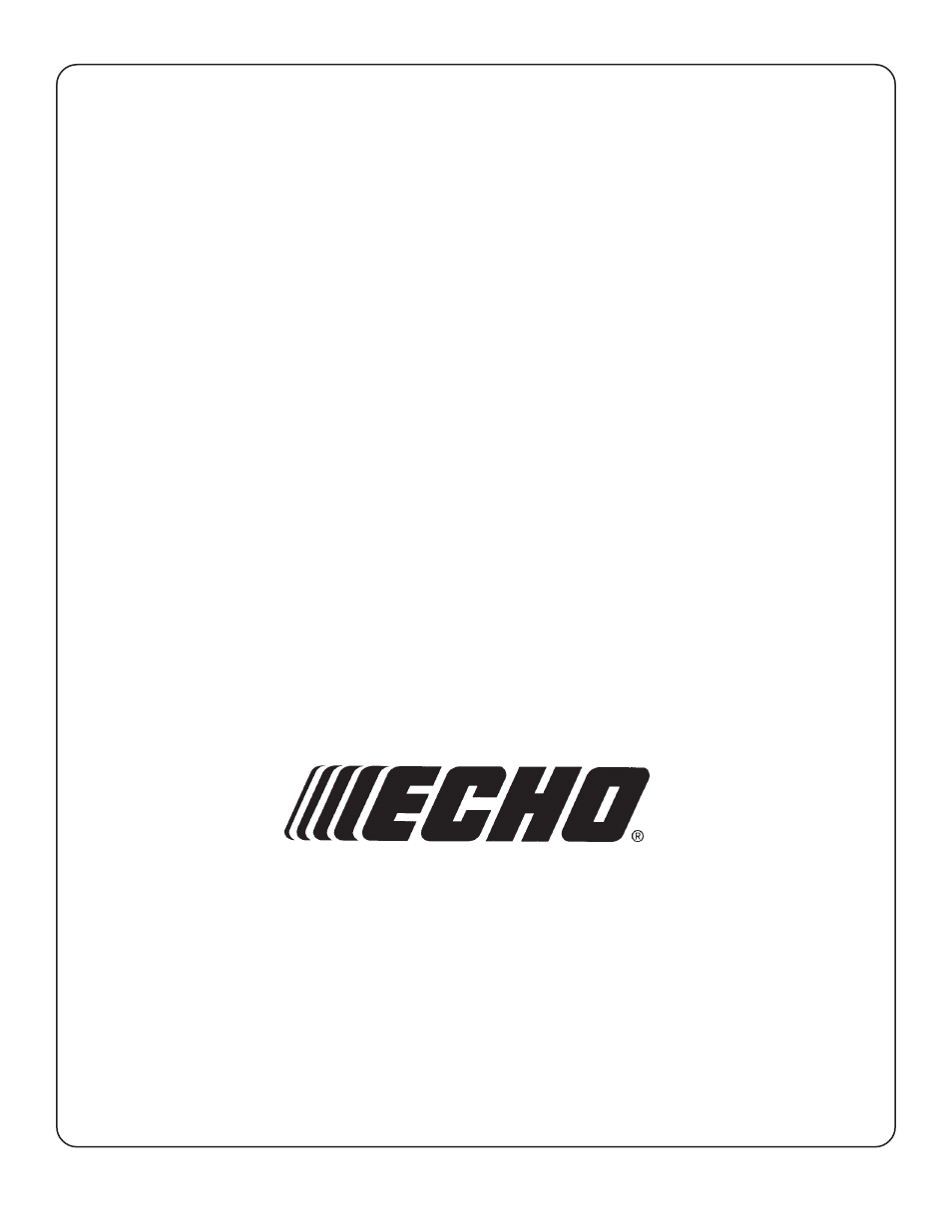 Echo PB-620 User Manual | Page 8 / 8