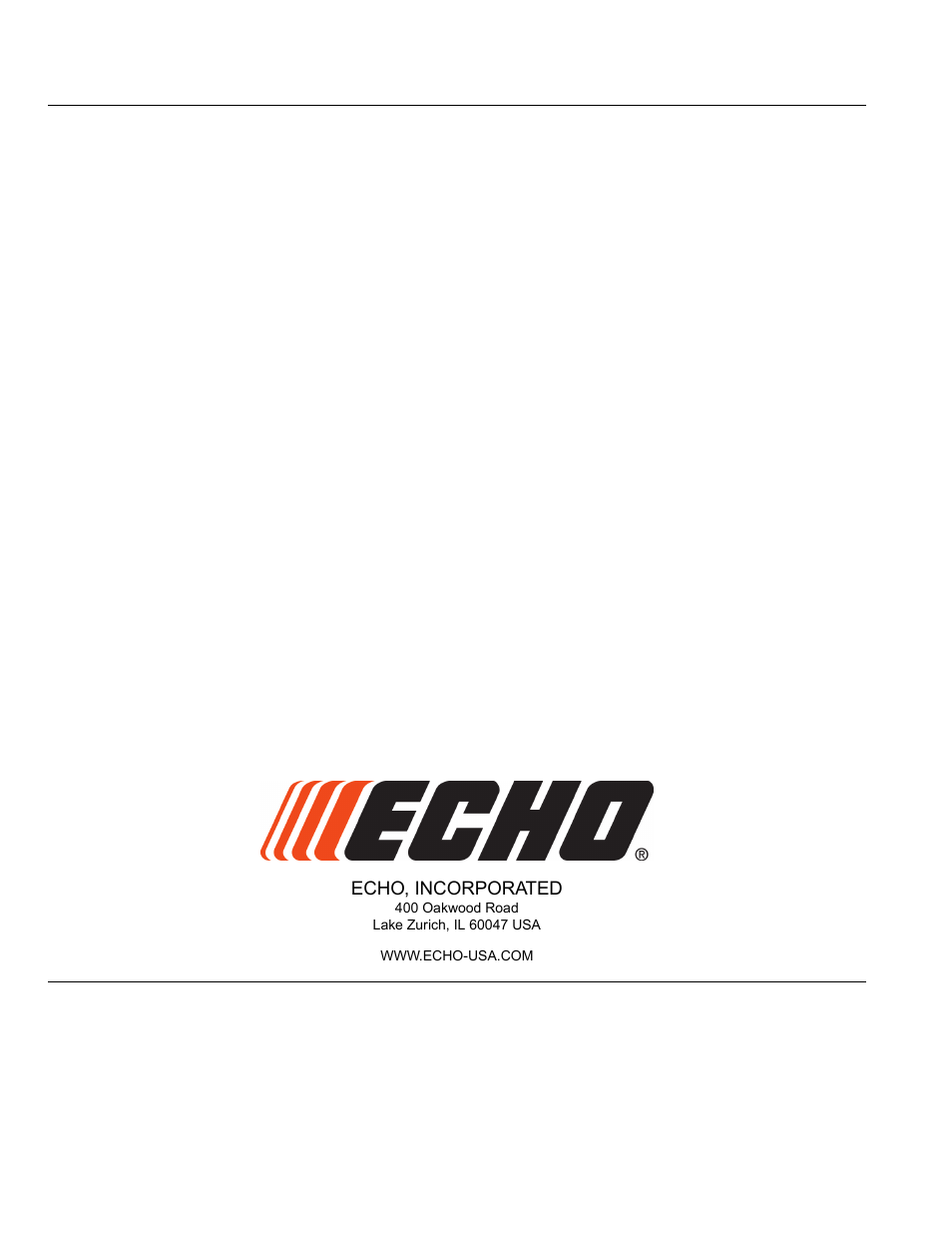 Echo 99944200615 User Manual | Page 14 / 14