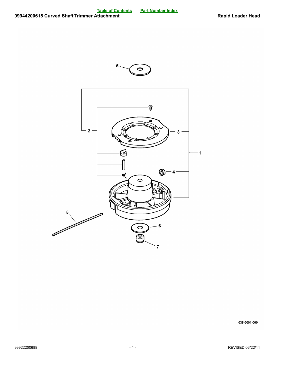 Rapid loader head | Echo 99944200615 User Manual | Page 4 / 14