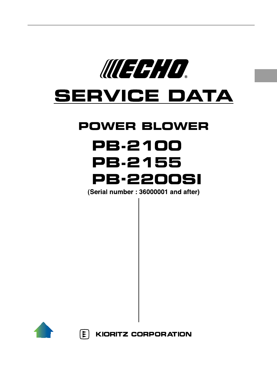 Echo PB-2100 User Manual | 8 pages
