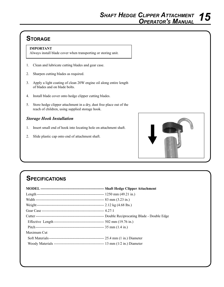 Echo 99944200485 User Manual | Page 15 / 20