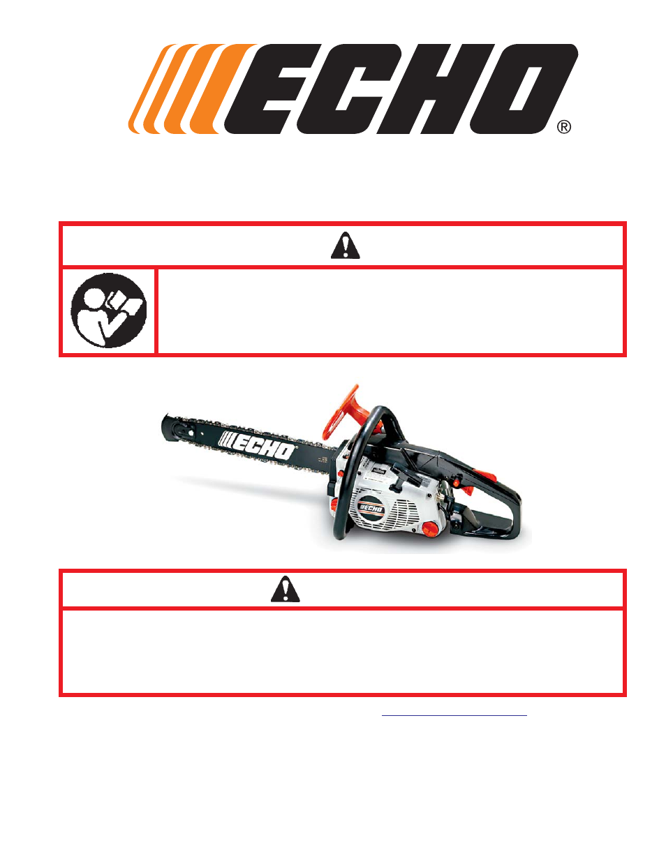 Echo X52000020 User Manual | 36 pages
