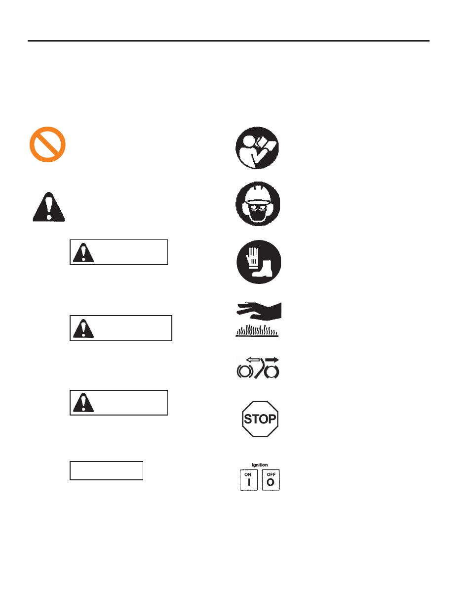 Danger, Warning, Caution | Key safety symbols and warnings | Echo X52000020 User Manual | Page 2 / 36