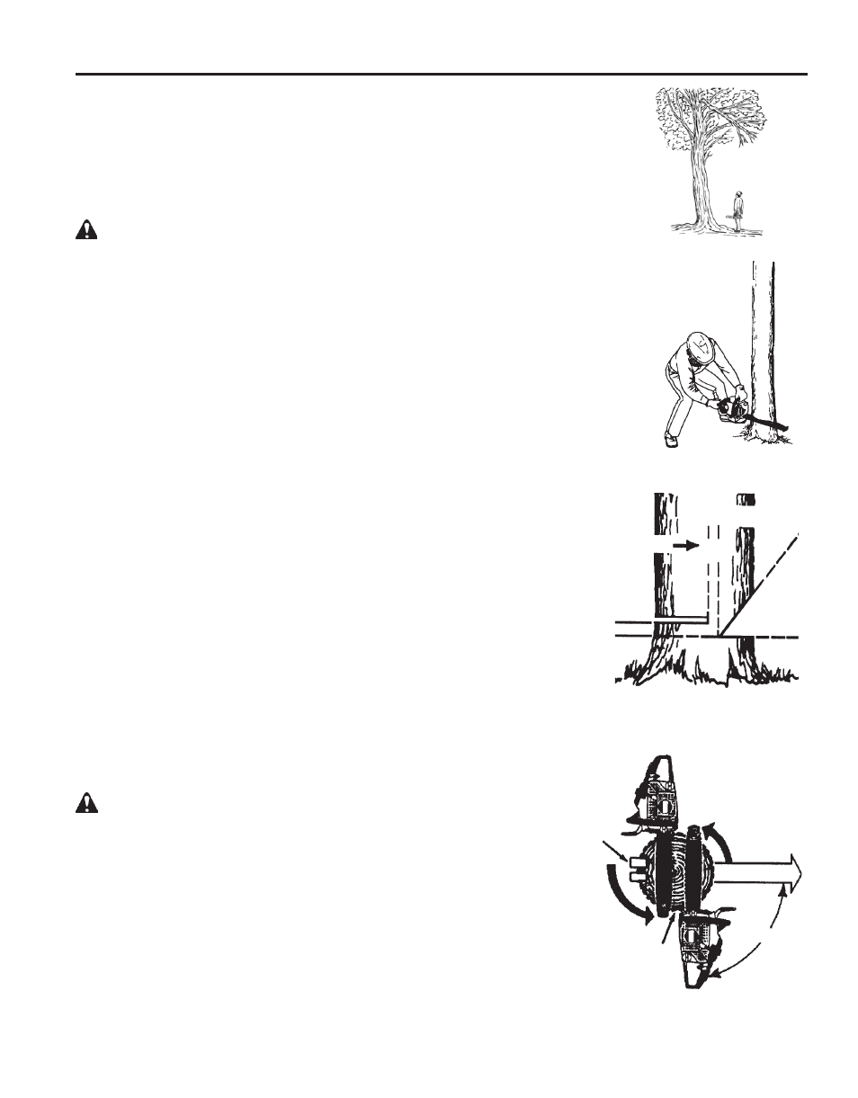 Felling trees | Echo X52000020 User Manual | Page 27 / 36
