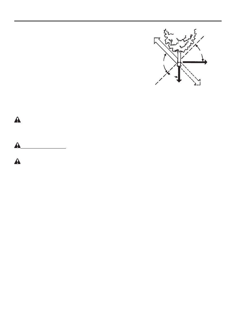 Felling trees | Echo X52000020 User Manual | Page 28 / 36