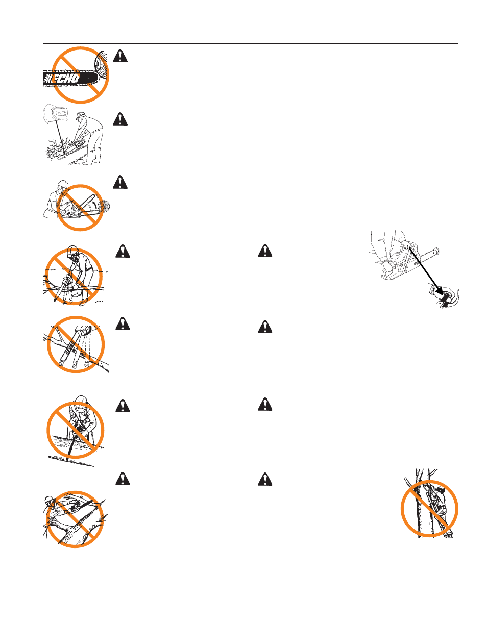 Important safety warnings | Echo X52000020 User Manual | Page 3 / 36