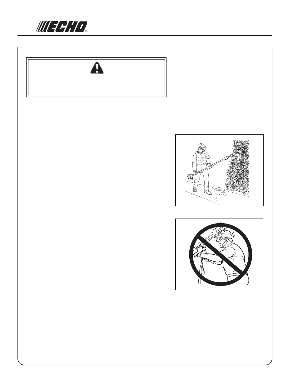 Echo PAS Articulating Hedge Clipper Attachment 99944200590 User Manual | Page 6 / 16