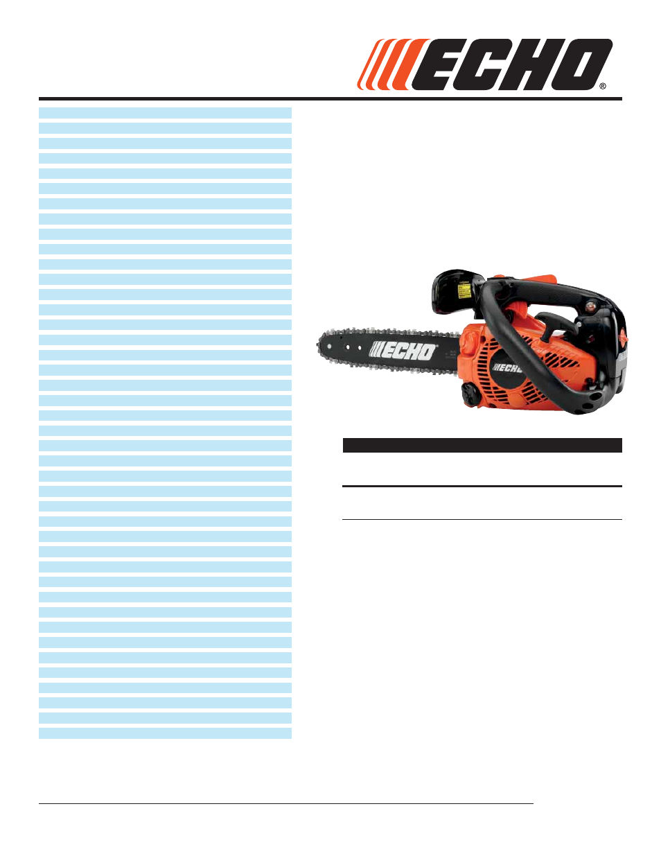 Echo MOTOSIERRA CS-271T User Manual | 13 pages