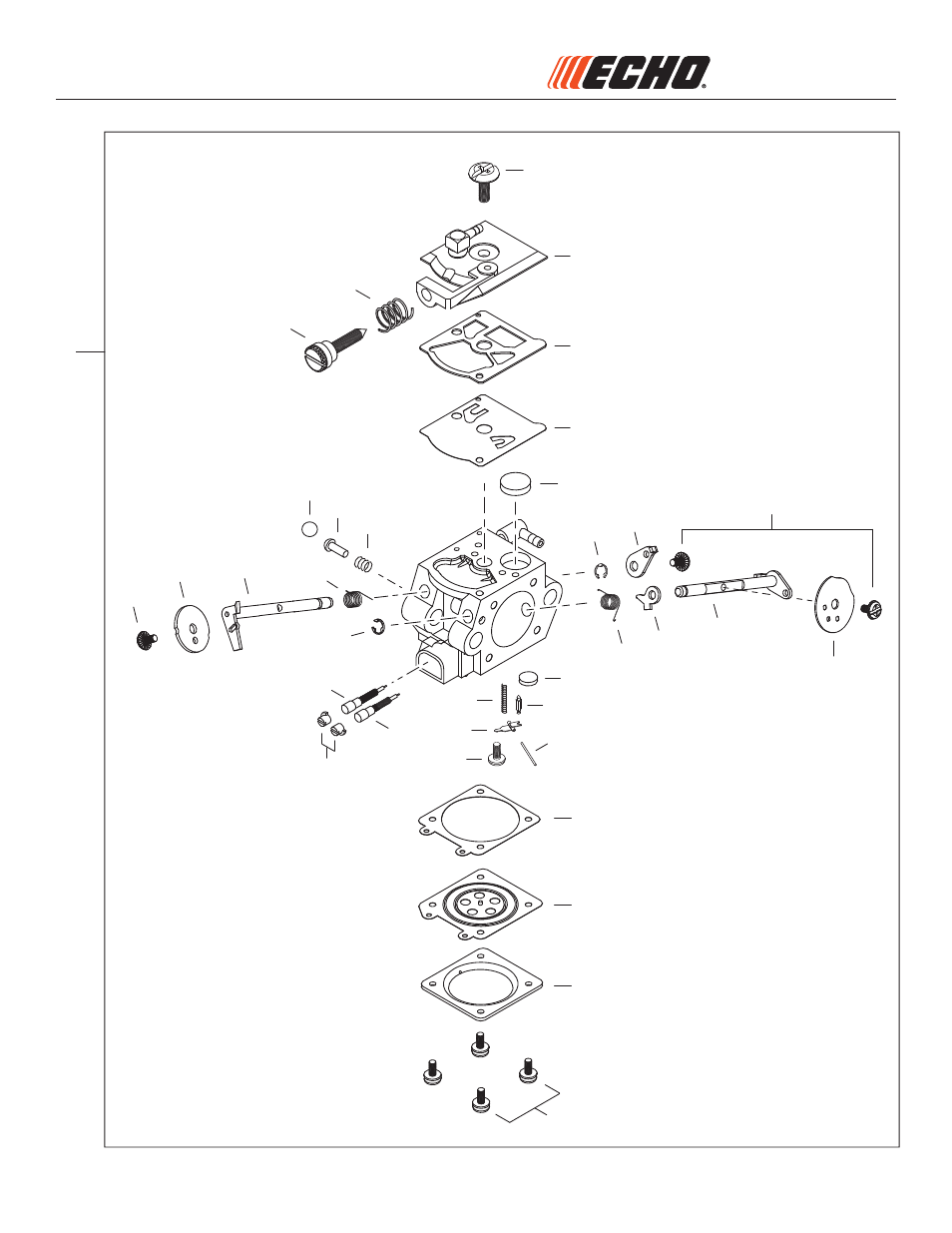 Carburetor, Carburador | Echo MOTOSIERRA CS-271T User Manual | Page 8 / 13