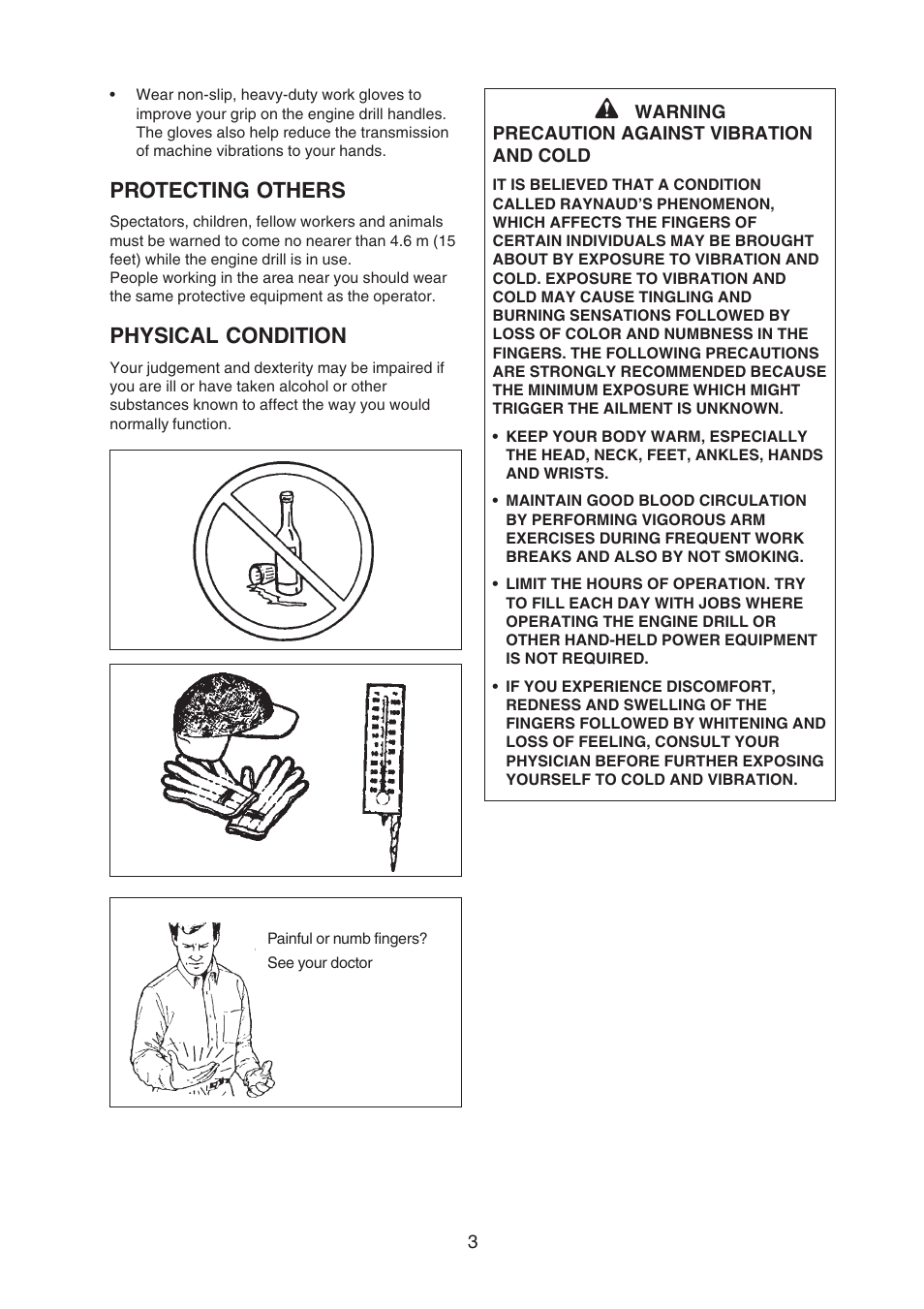 Protecting others, Physical condition | Echo X750409-3607 User Manual | Page 5 / 22