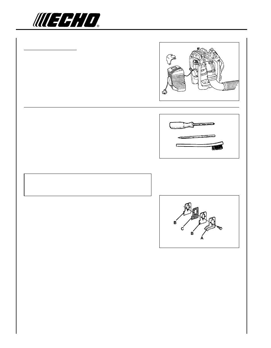 Spark arrestor screen | Echo PB-60HT User Manual | Page 20 / 24