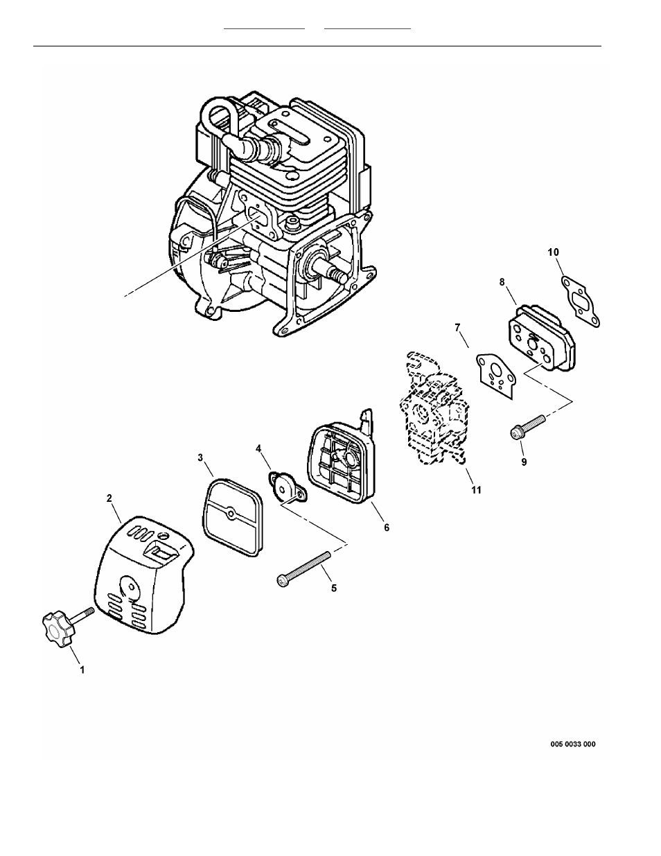 Intake | Echo PAS-260 User Manual | Page 12 / 42