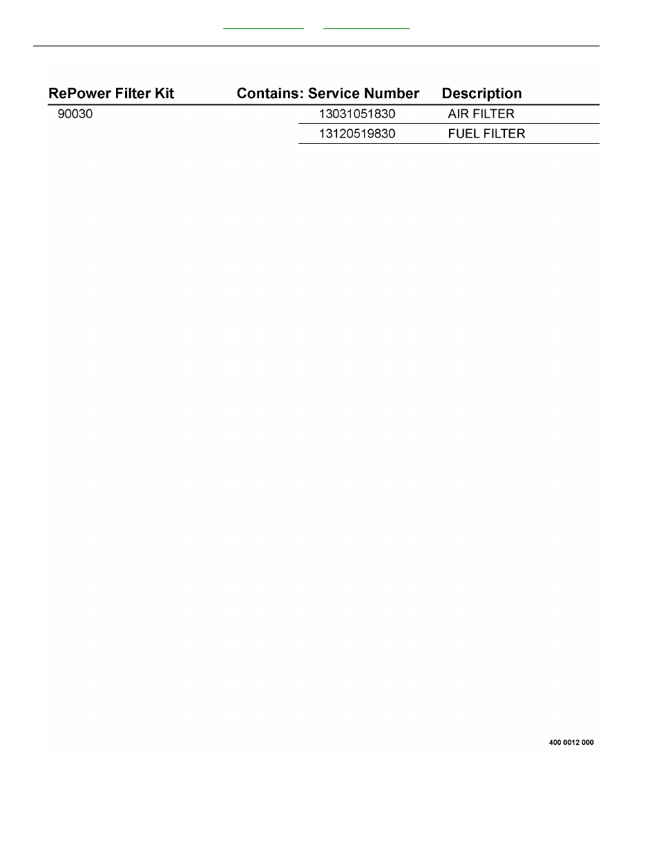 Repower filter kit | Echo PAS-260 User Manual | Page 34 / 42