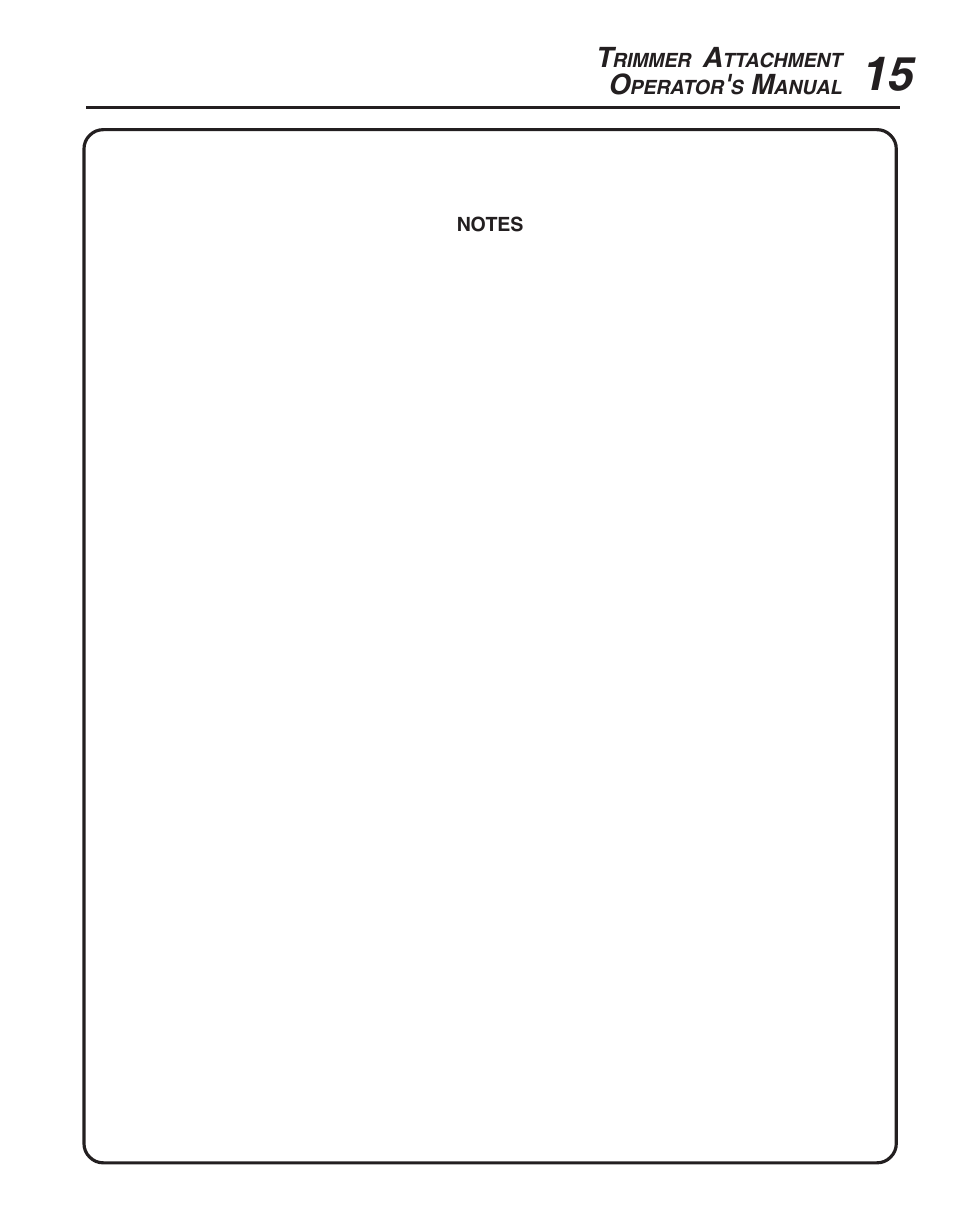 Echo TRIMMER ATTACHMENT PAS-265 User Manual | Page 15 / 16