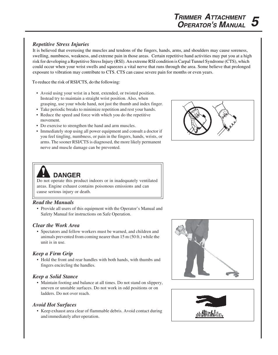 Echo TRIMMER ATTACHMENT PAS-265 User Manual | Page 5 / 16