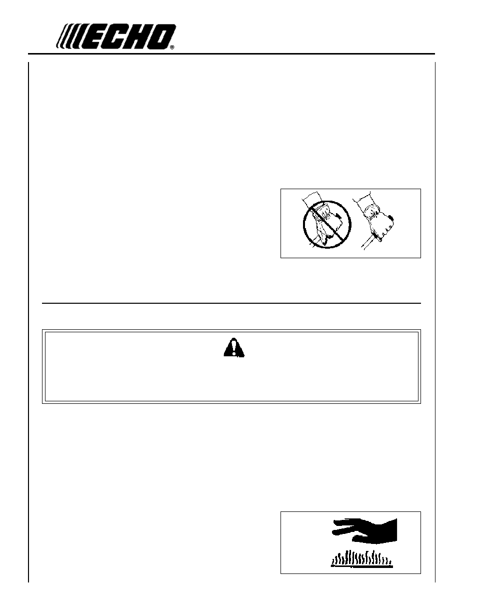 Repetitive stress injuries, Warning danger | Echo SRM - 340 User Manual | Page 6 / 32