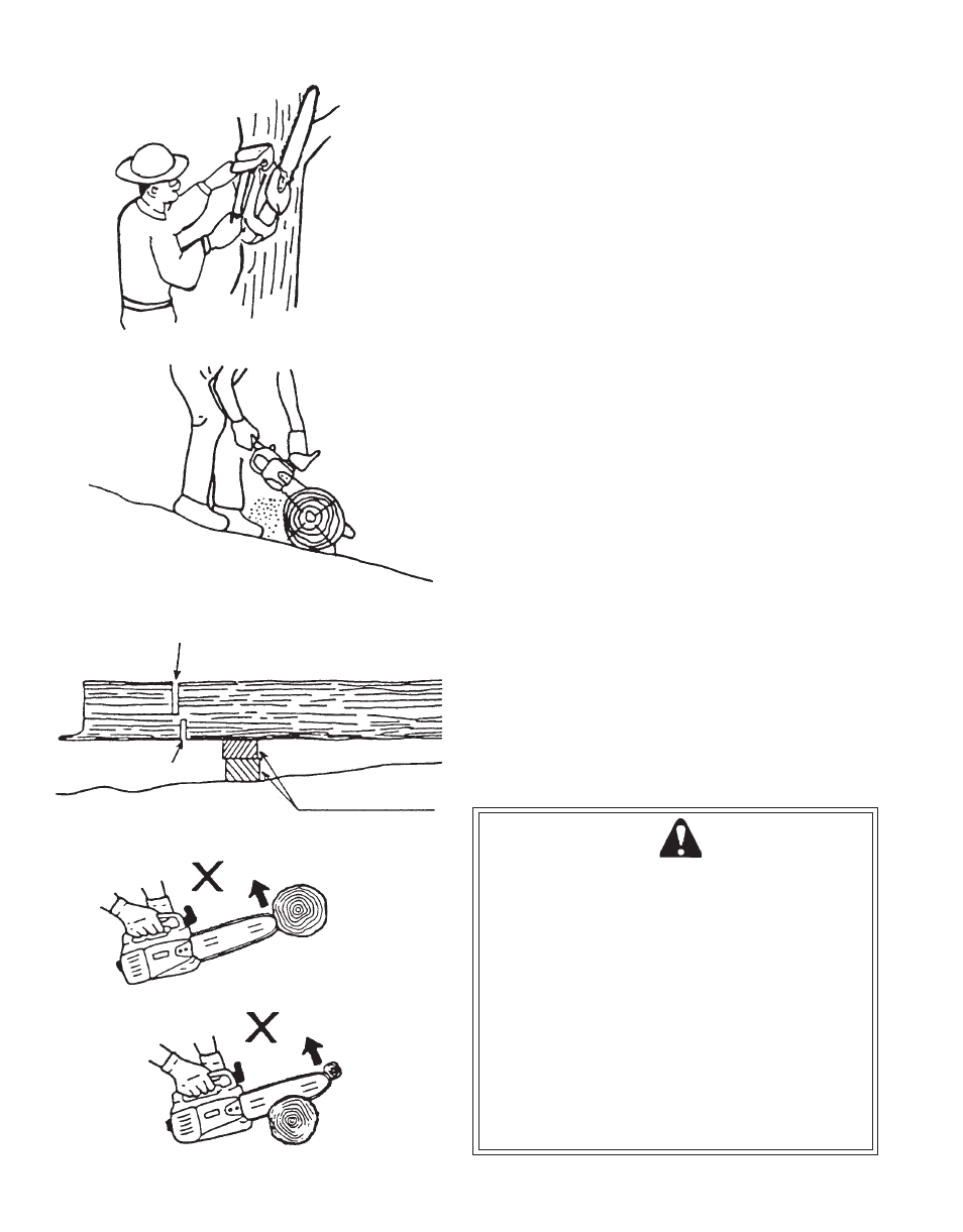 Warning danger | Echo CS-305 User Manual | Page 14 / 24