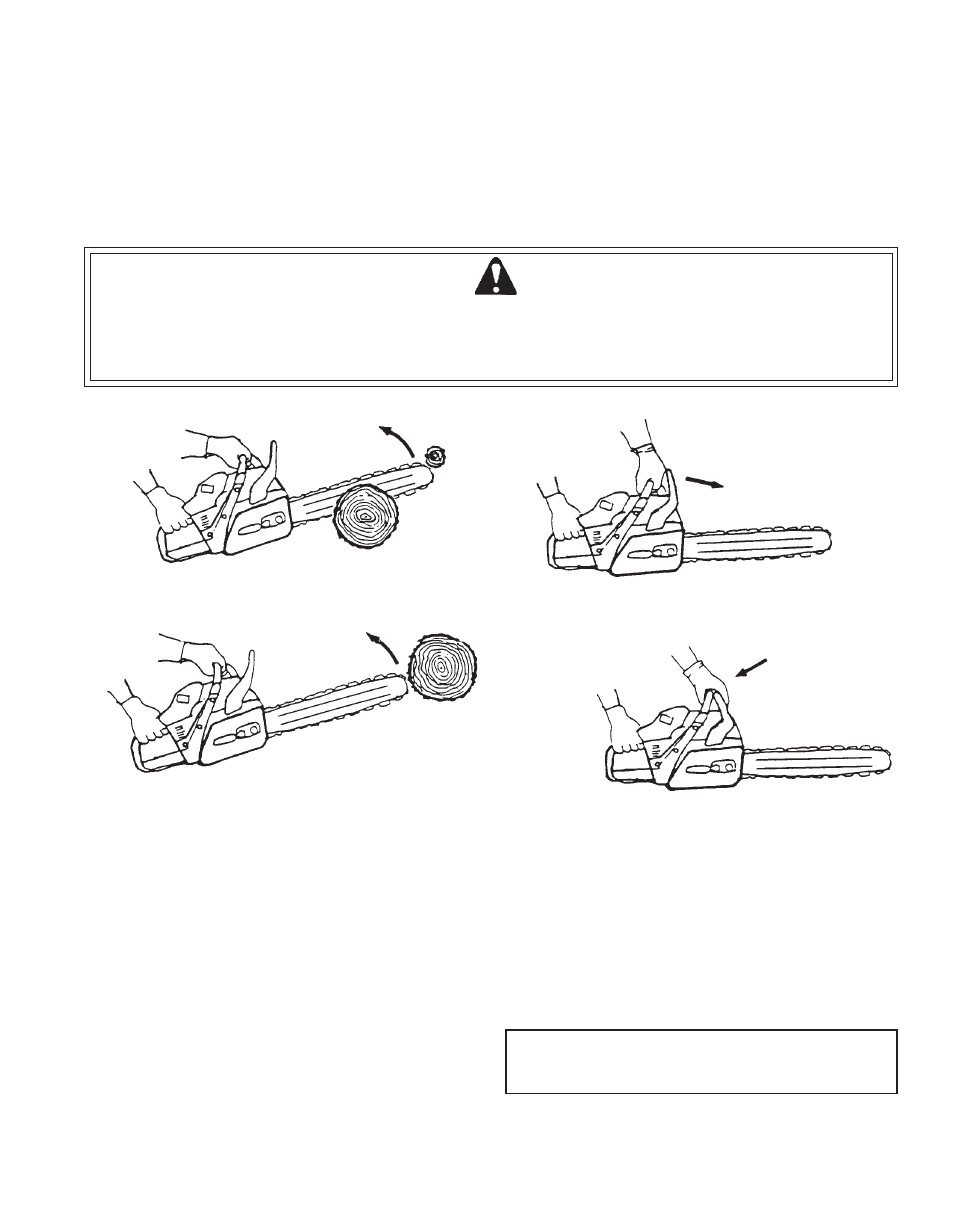 Correct use of chain brake | Echo CS-305 User Manual | Page 23 / 24