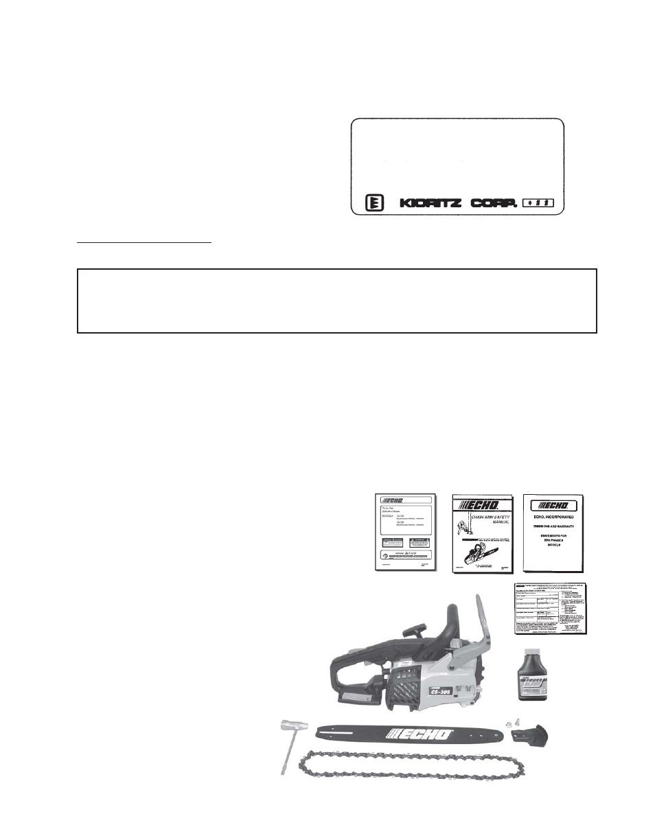 Echo CS-305 User Manual | Page 5 / 24