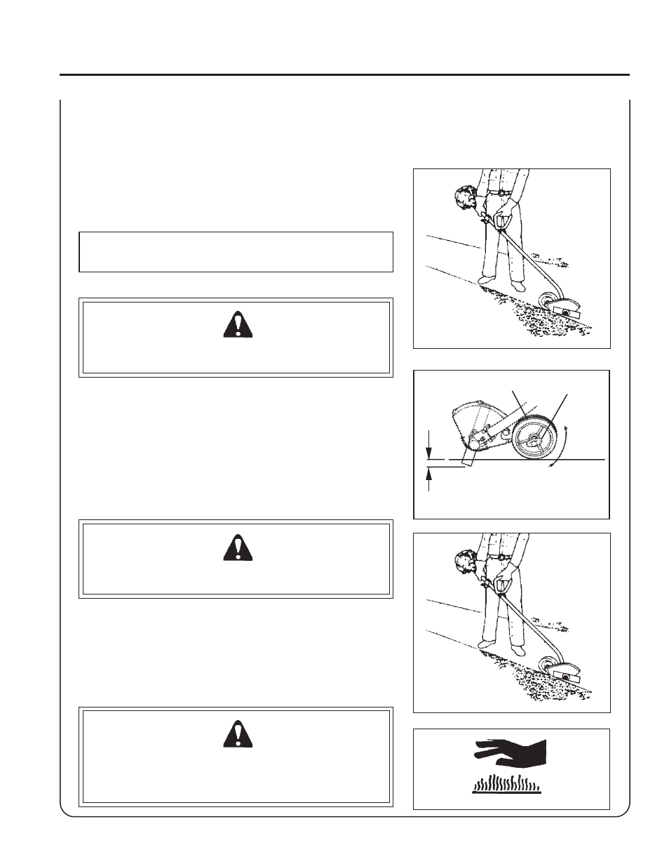 Warning danger | Echo PE-230 User Manual | Page 15 / 28
