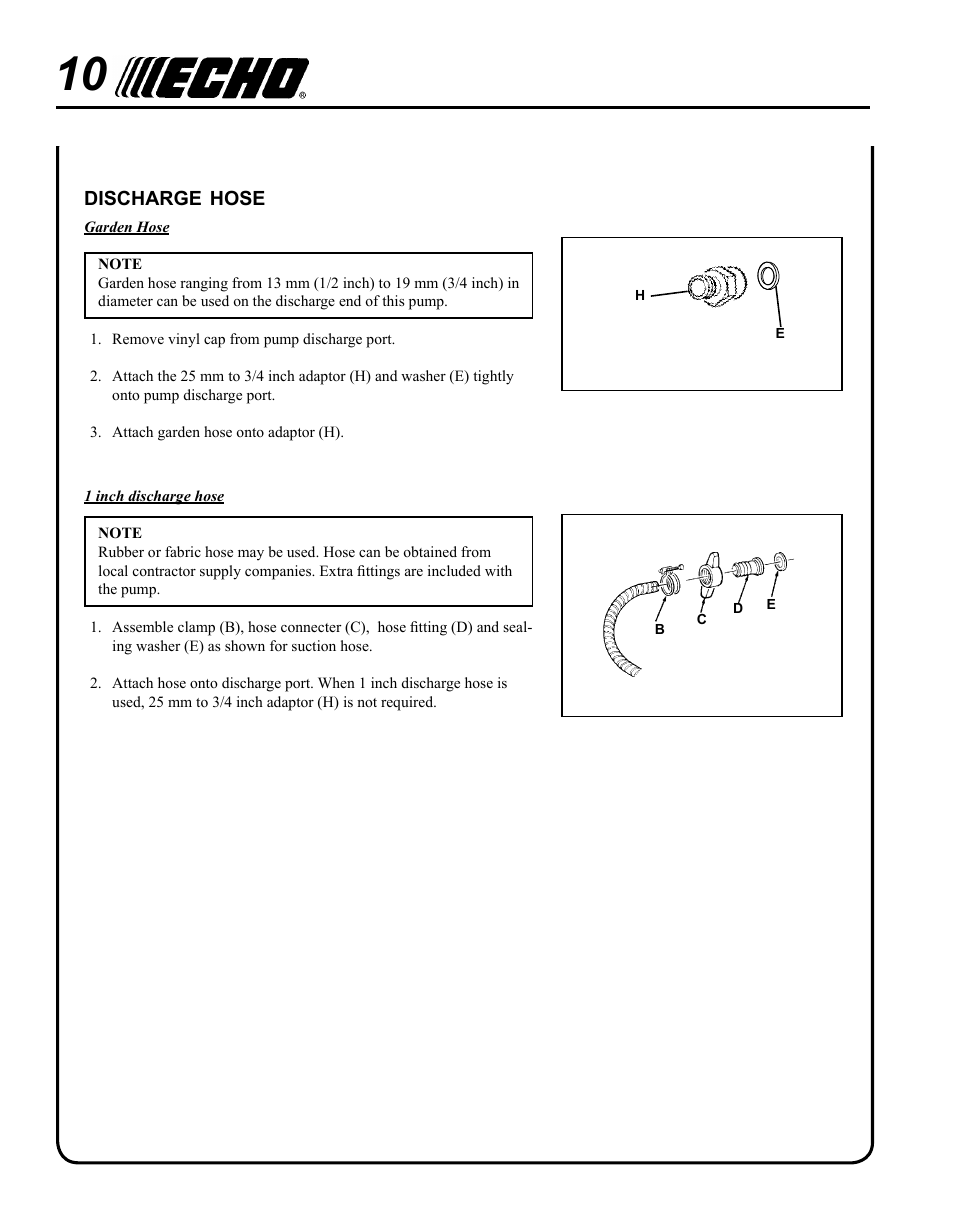 Echo WP-1000 User Manual | Page 10 / 32