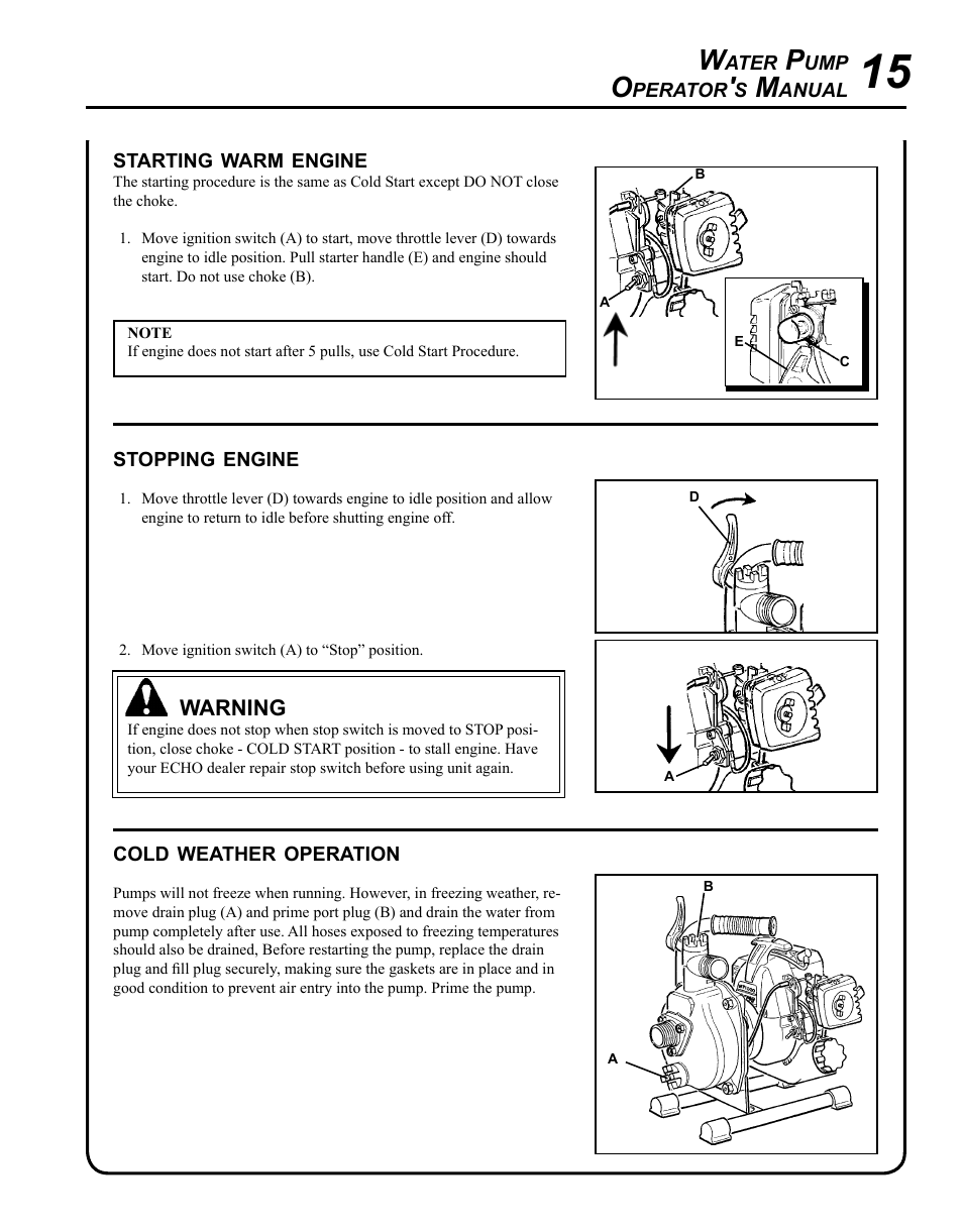 Echo WP-1000 User Manual | Page 15 / 32