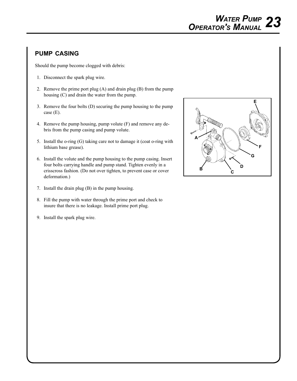 Echo WP-1000 User Manual | Page 23 / 32