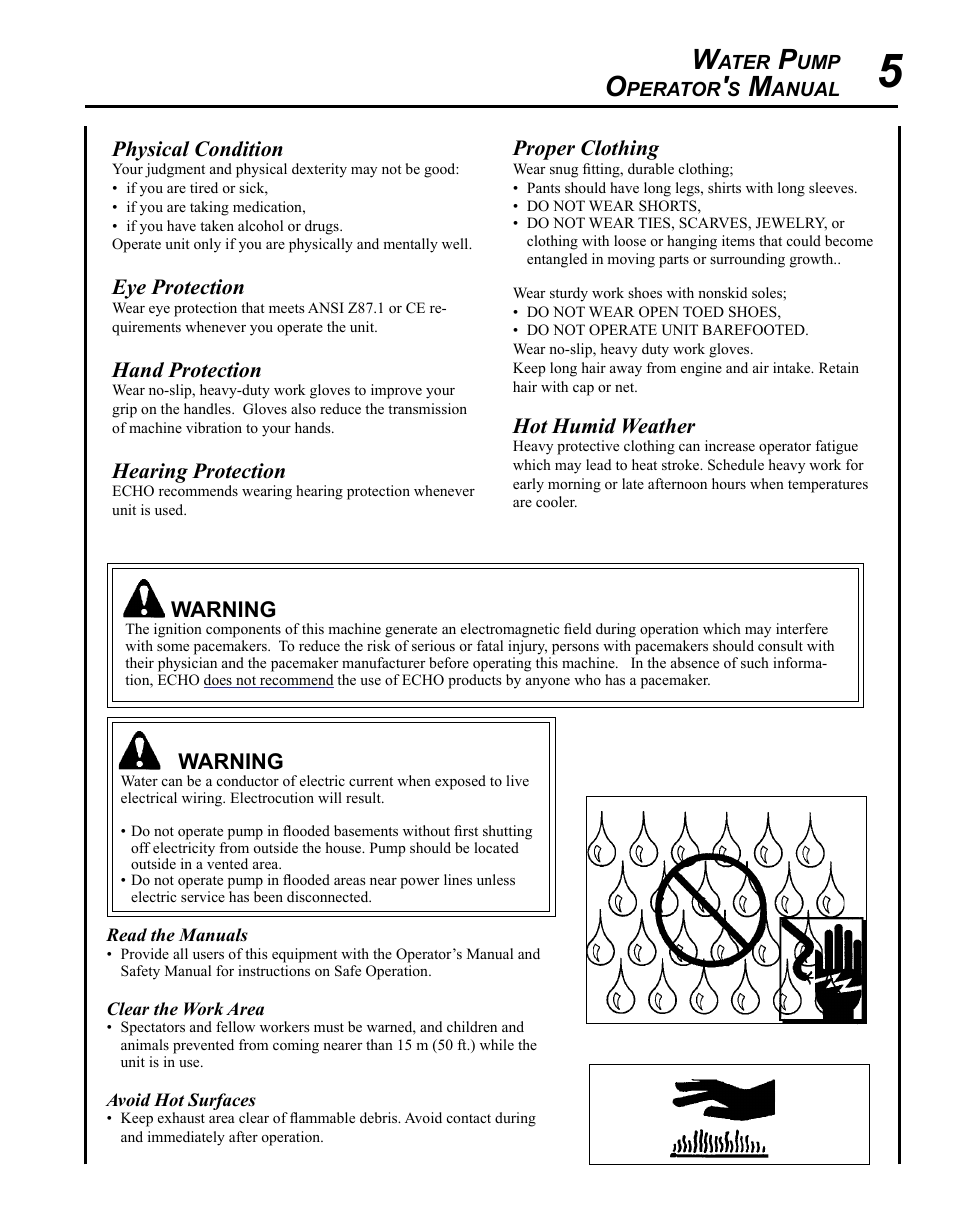 Echo WP-1000 User Manual | Page 5 / 32