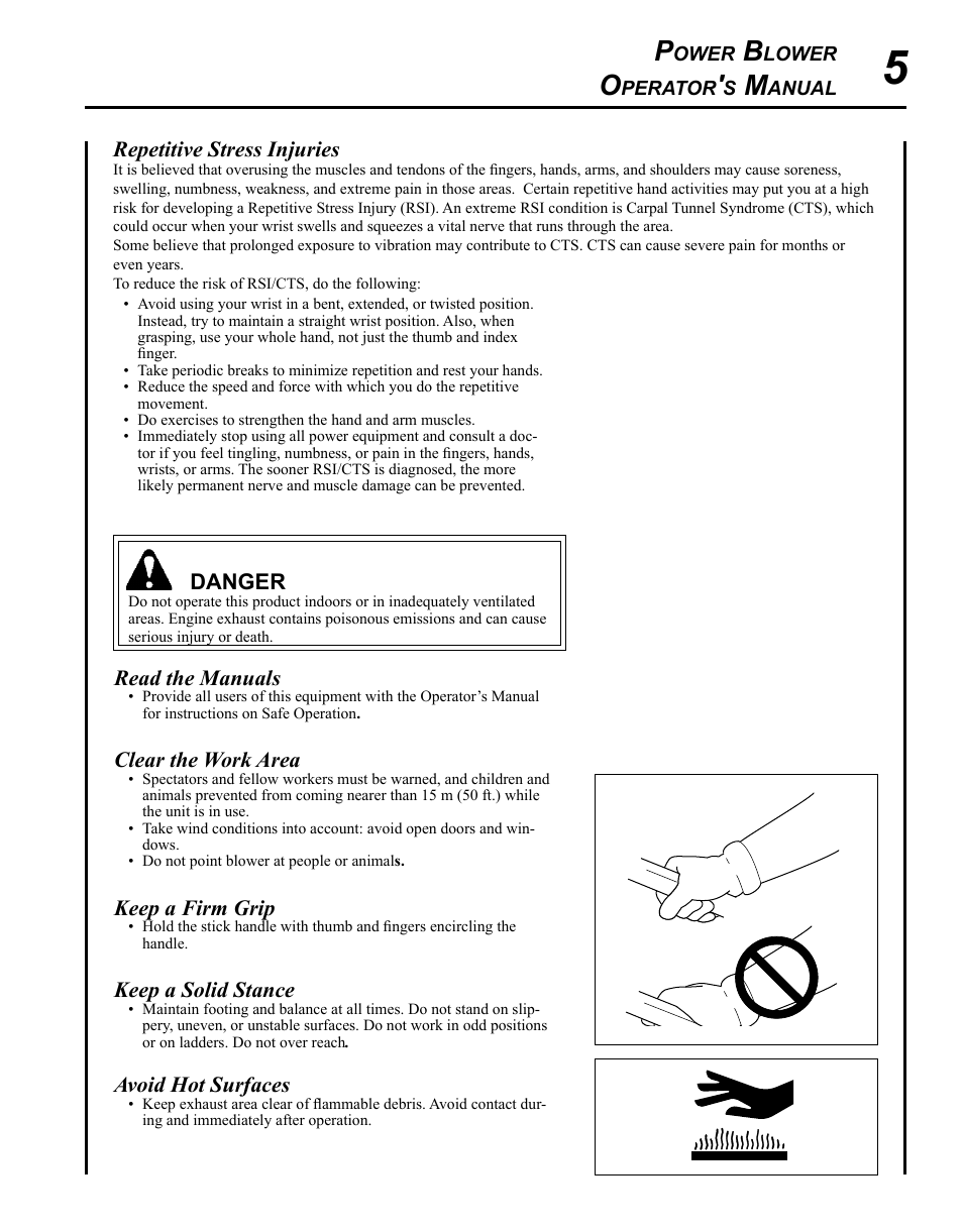 Echo PB-265L User Manual | Page 5 / 28