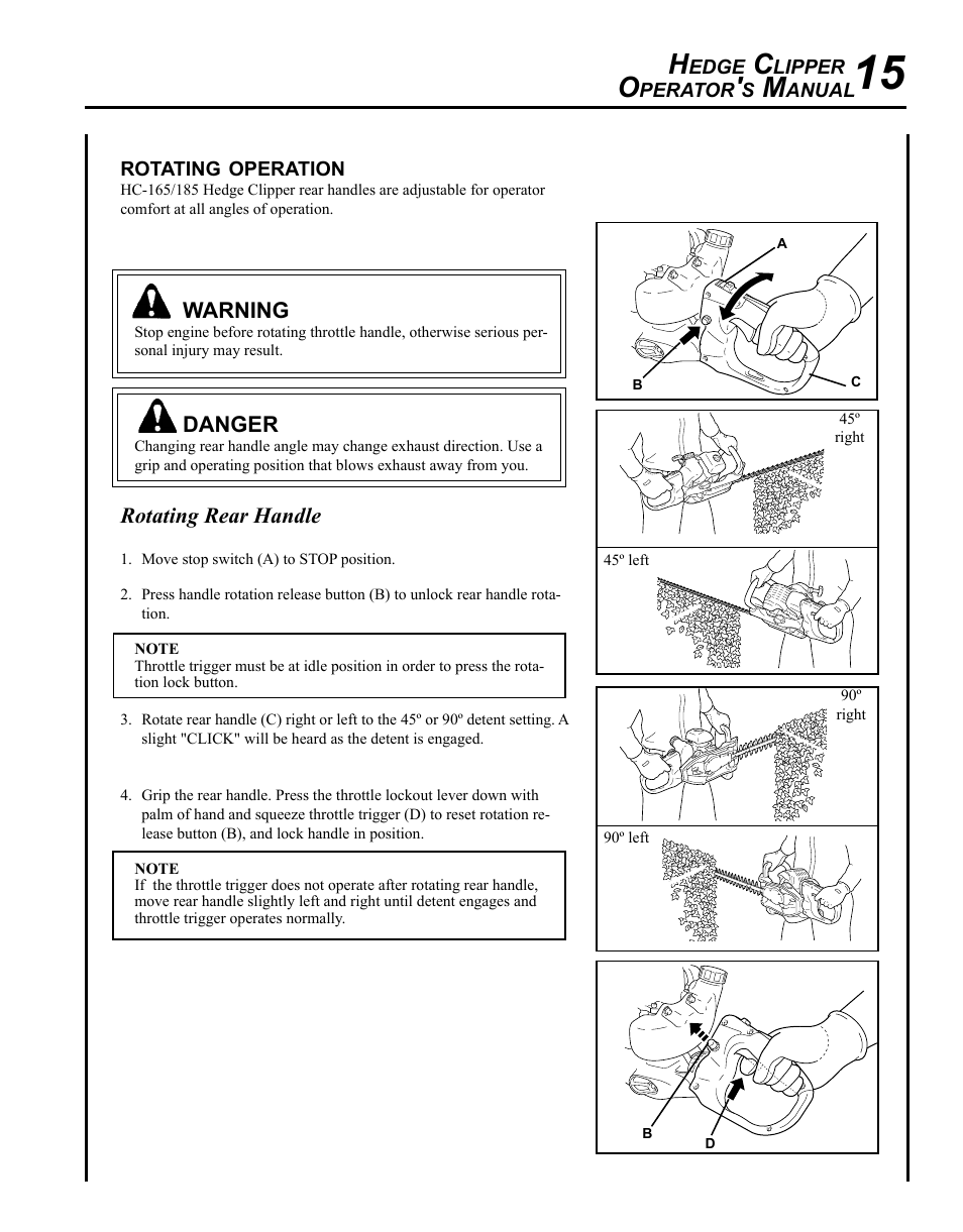 Echo HC-185 User Manual | Page 15 / 32