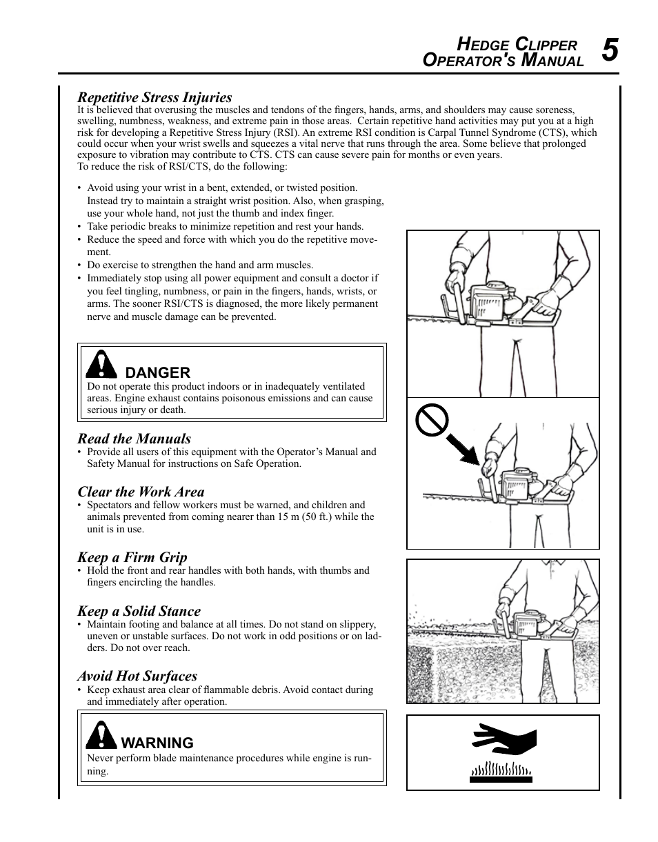 Echo HC-185 User Manual | Page 5 / 32