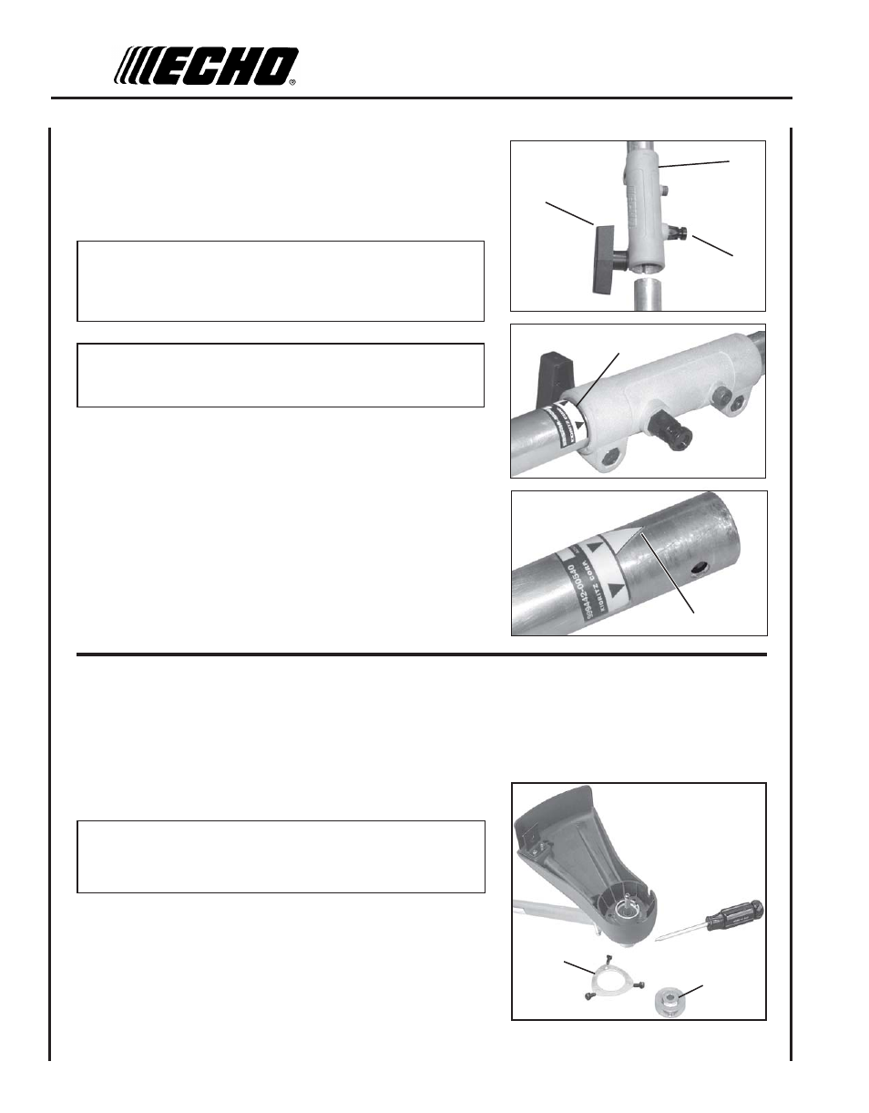 Plastic shield installation | Echo SRM-210SB User Manual | Page 10 / 32