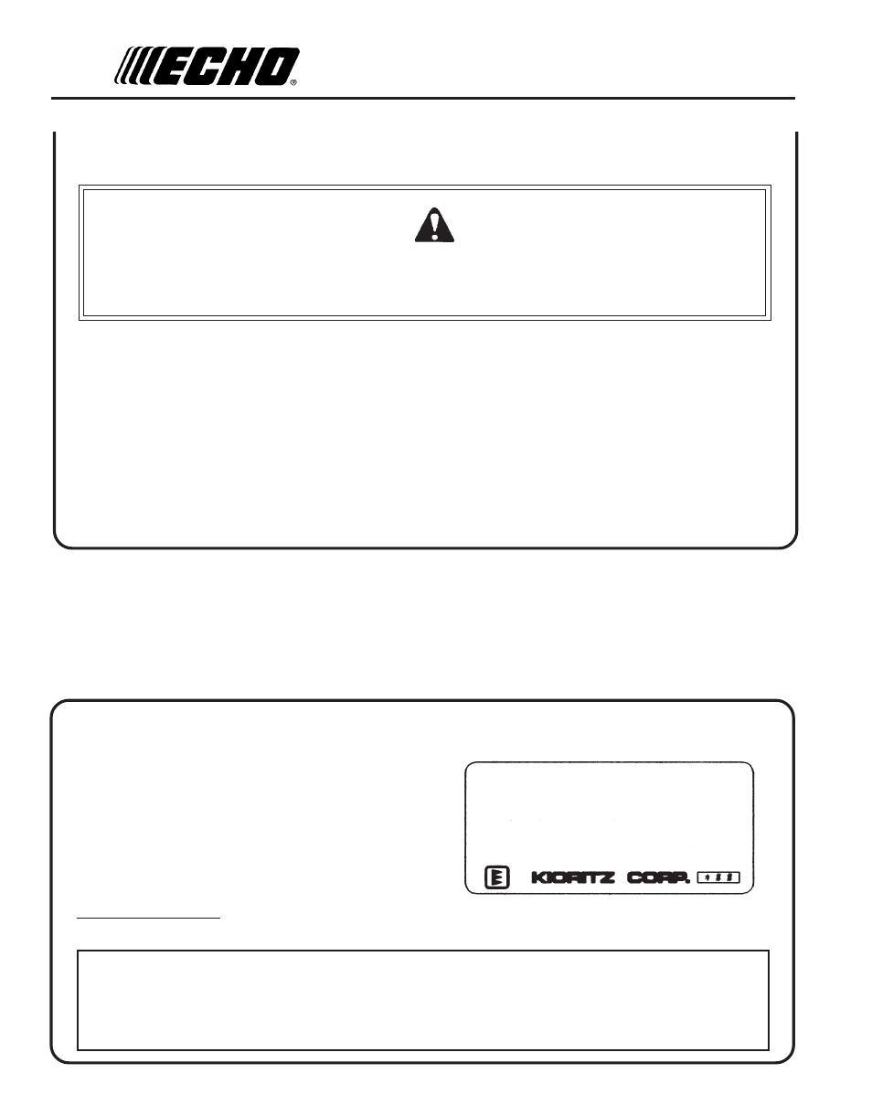 Emission control | Echo SRM-210SB User Manual | Page 6 / 32