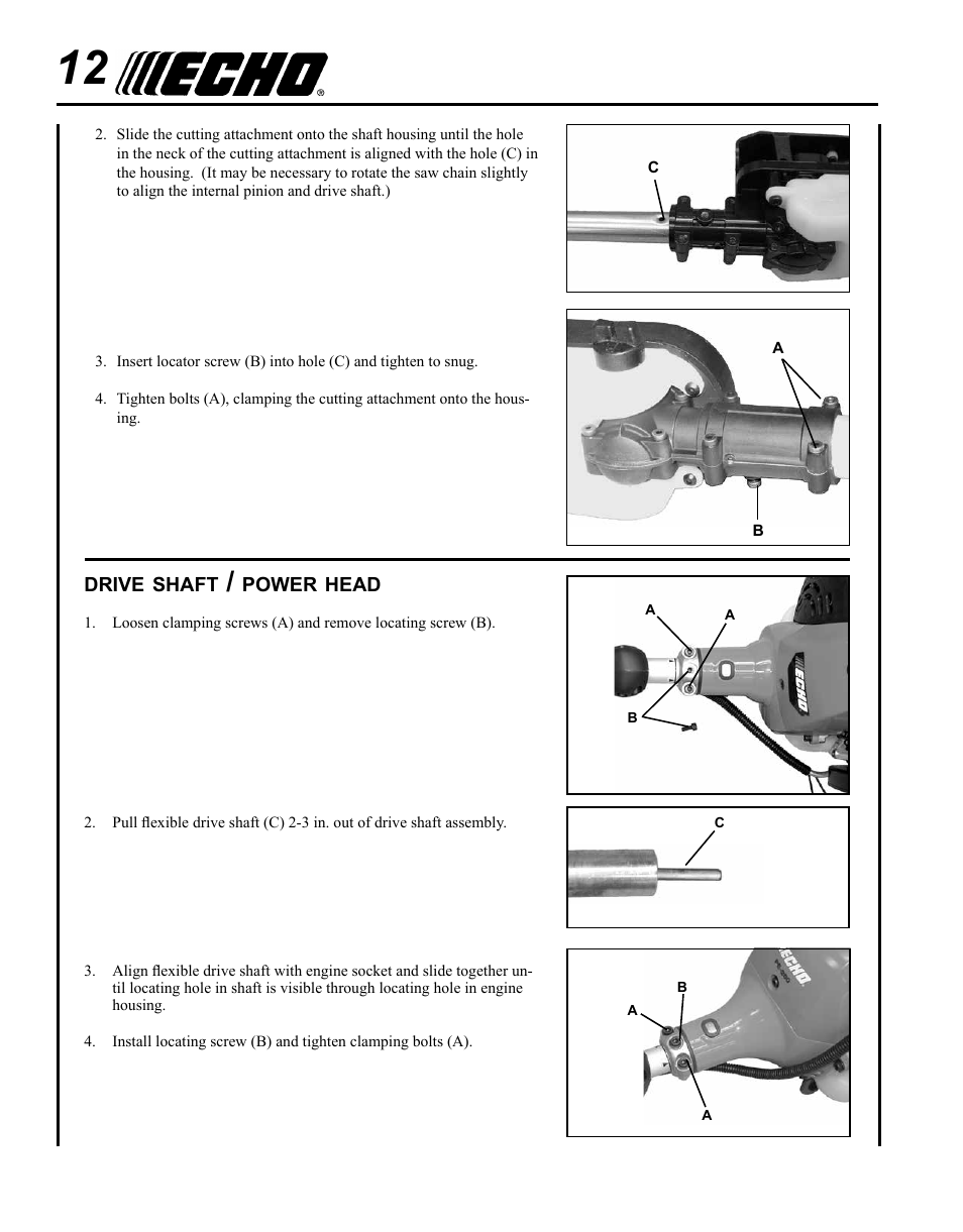 Echo PPF-280 User Manual | Page 12 / 36