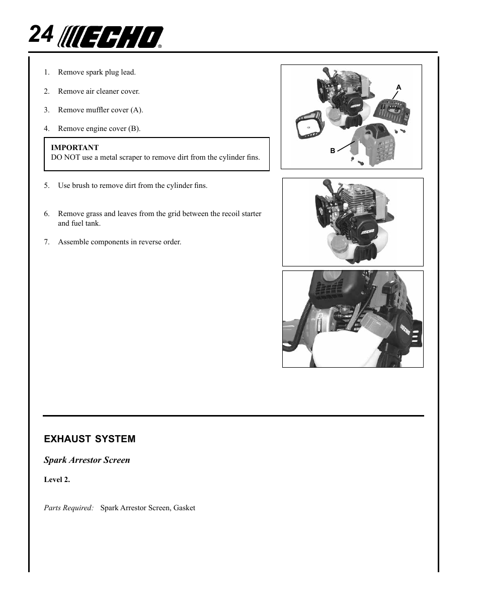 Echo PPF-280 User Manual | Page 24 / 36