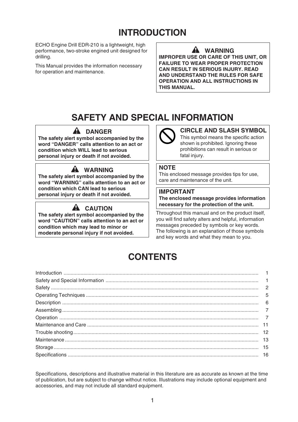 Echo EDR-210 User Manual | Page 3 / 18