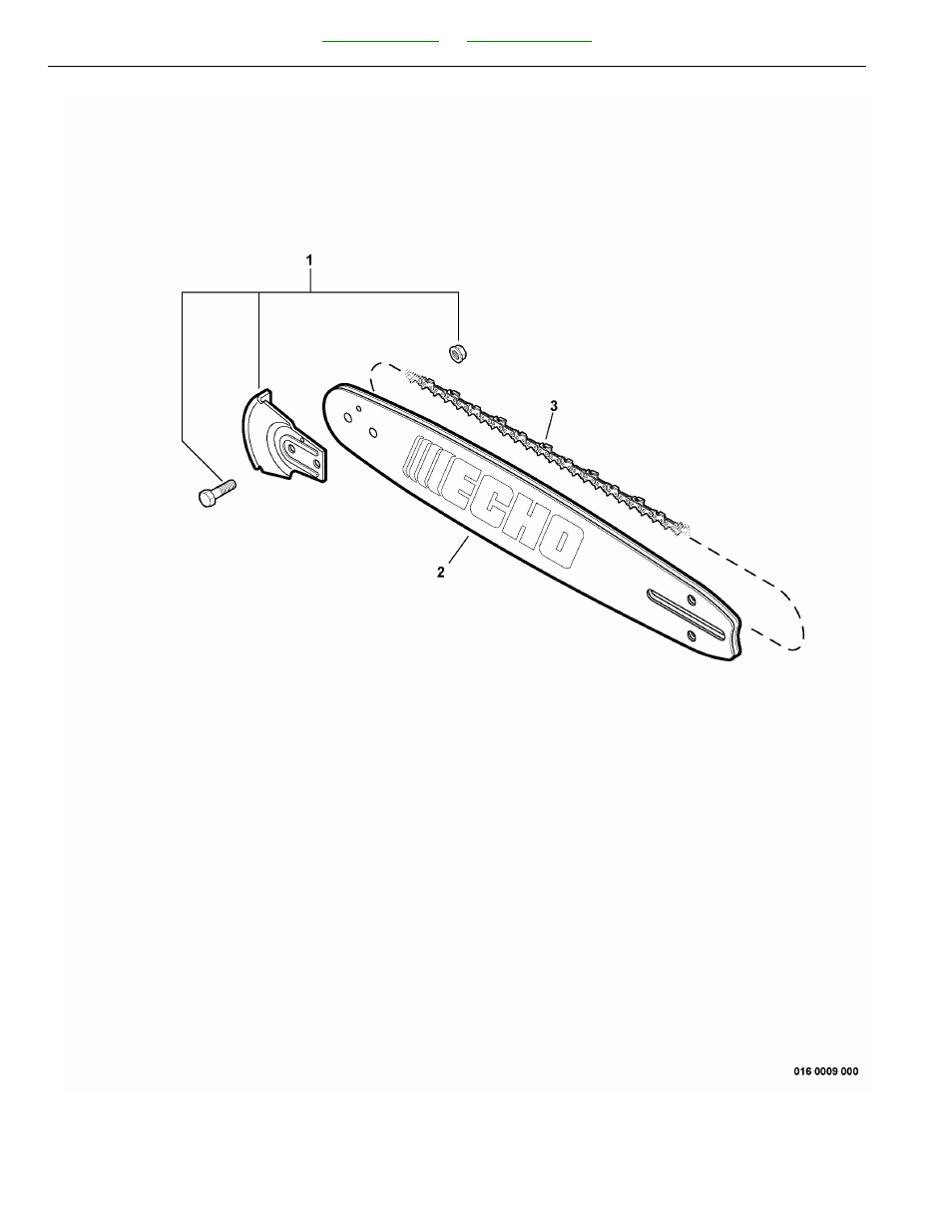 Guide bar, sawing chain, kick guard | Echo cs-520 User Manual | Page 16 / 34