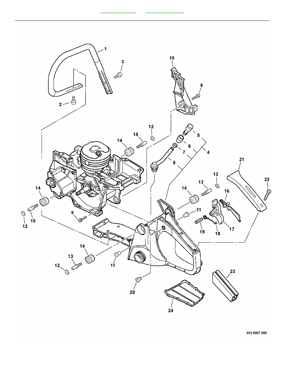 Handles, throttle control | Echo cs-520 User Manual | Page 20 / 34