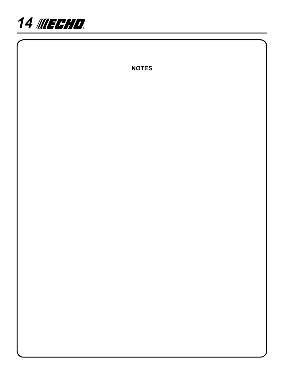 Echo PAS RAPID LOADER 99944200615 User Manual | Page 14 / 16