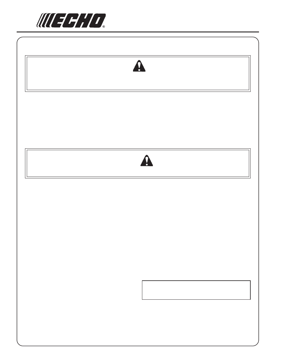 Echo SRM-210i User Manual | Page 30 / 34