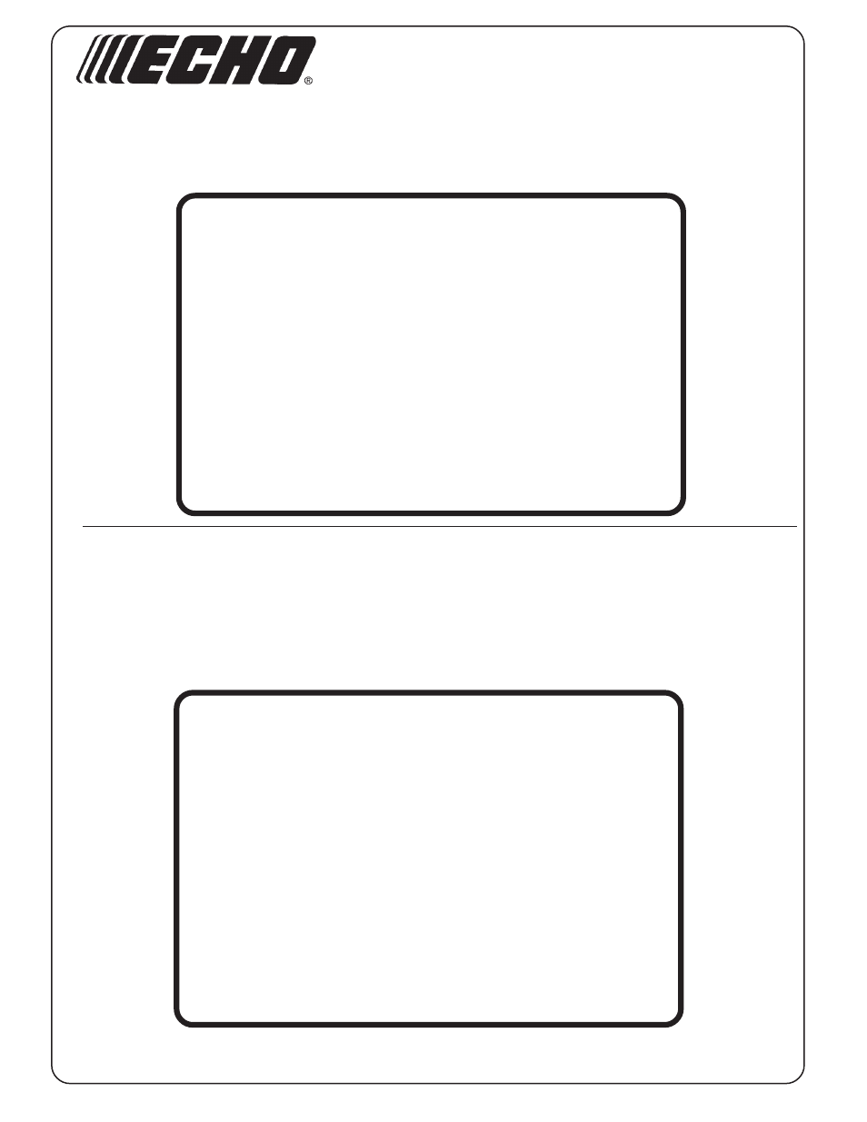 Attention, Atención | Echo SRM-210i User Manual | Page 33 / 34