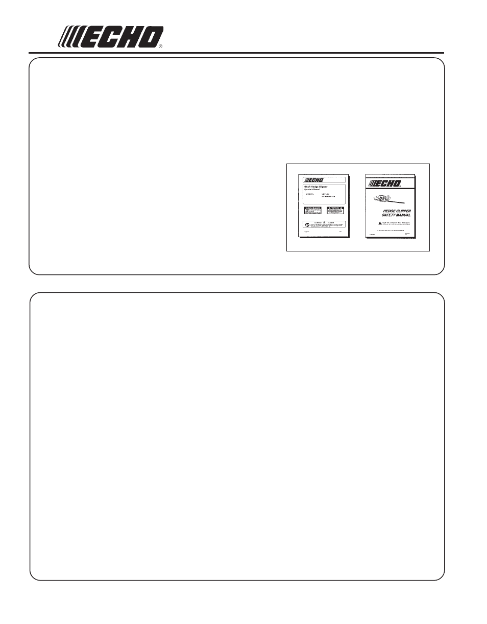 Echo SHC-260 User Manual | Page 2 / 28