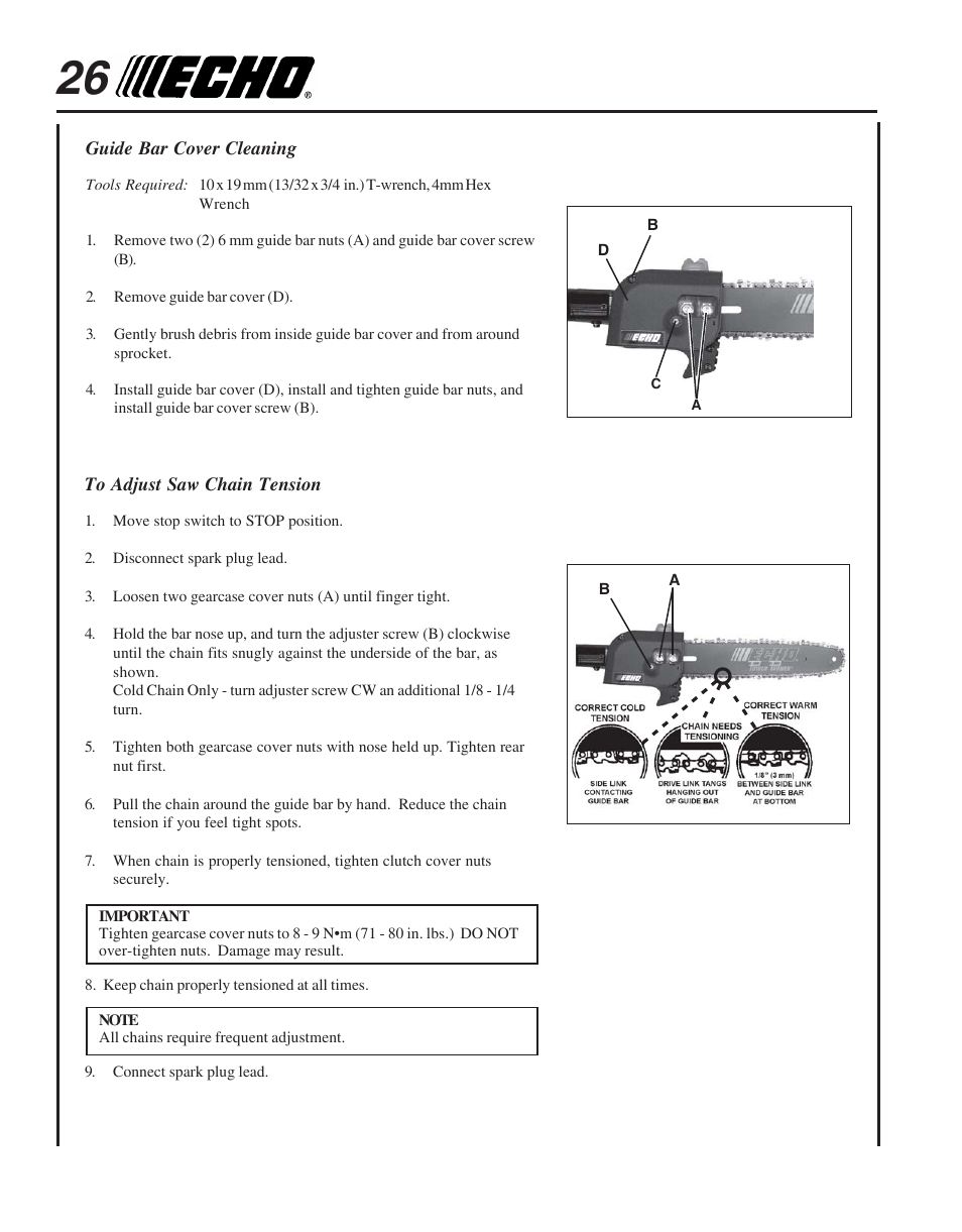 Echo PPT-265  EN User Manual | Page 26 / 32