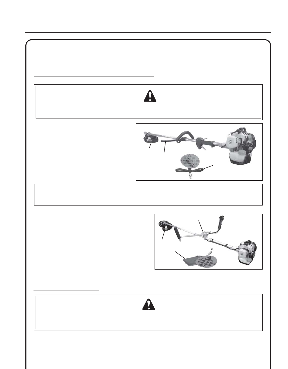 Operation, Operation with blades | Echo SRM-230 User Manual | Page 11 / 28