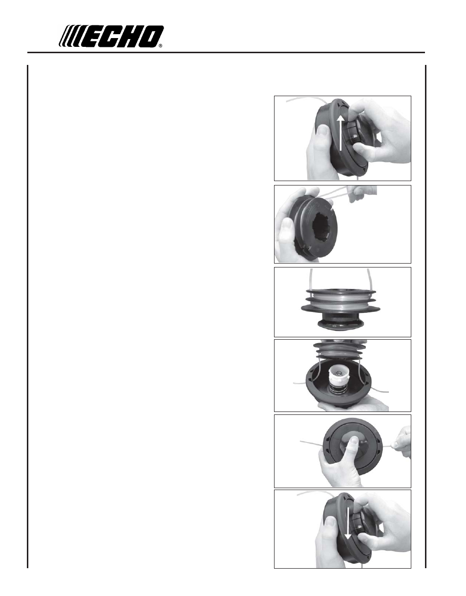 Nylon line replacement | Echo SRM-230 User Manual | Page 22 / 28