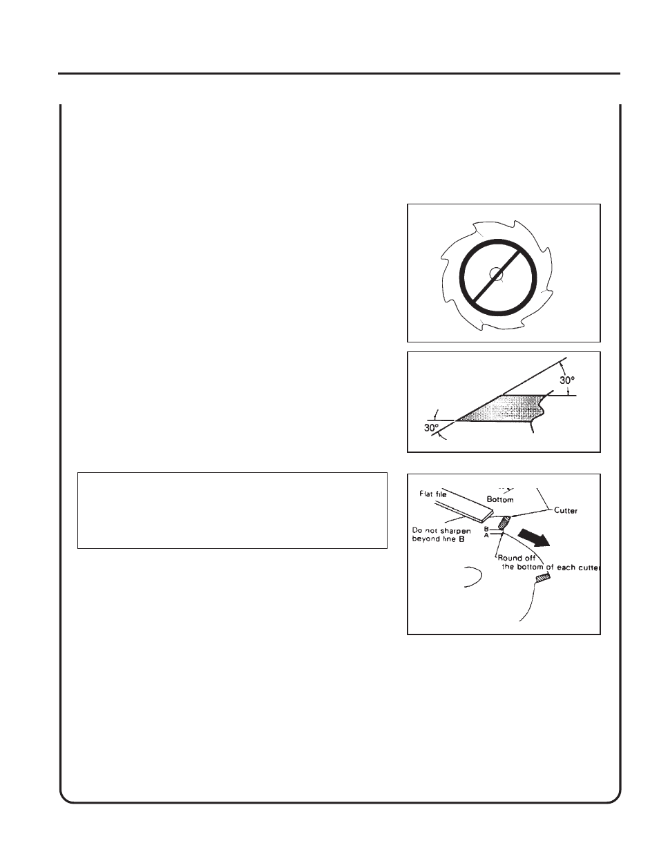 Sharpening metal blades | Echo SRM-230 User Manual | Page 23 / 28