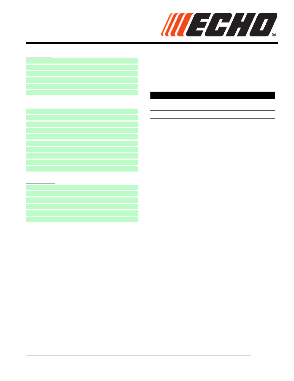 Echo SRM-225SB User Manual | 46 pages