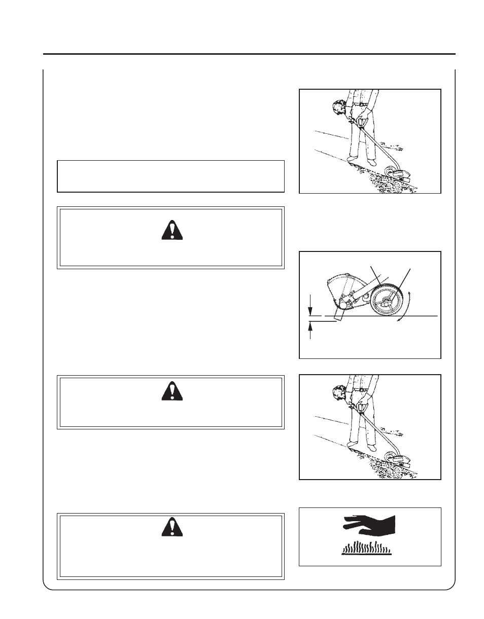 Warning danger | Echo PE-200 User Manual | Page 15 / 24