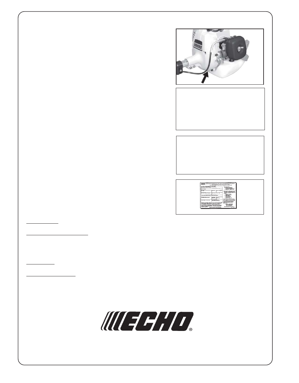 Echo PE-200 User Manual | Page 24 / 24